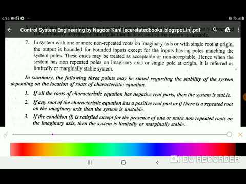 Concepts of Stability Introduction