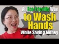 An Eco-Friendly Way to Wash Hands While Saving Money. Washing Your Hands without Wasting Water.