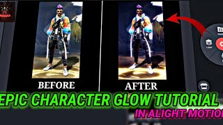ADVANCE LEVEL CHARECTER GLOW LIKE PC IN ANDROID II EPIC GLOW TUTORIAL USING ALIGHT MOTION II screenshot 4