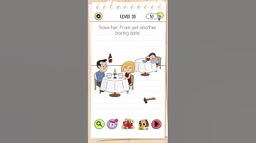 Brain Test All Star IQ Boost Level 33 Save her from yet another boring date #BrainTestAllStar