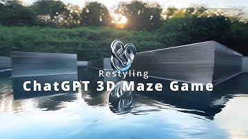 ChatGPT 3D Maze Game with Midjourney and Runway Restyle Video - 4K