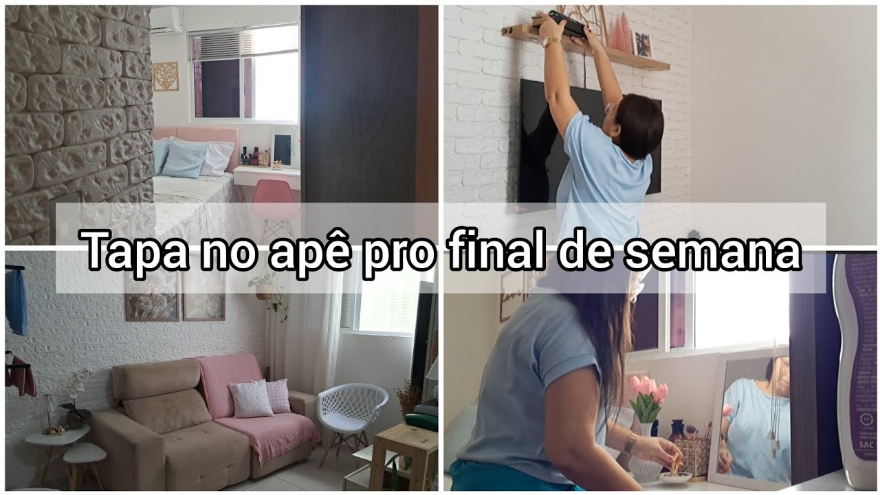 Faxina rápida no apartamento/ tudo em ordem pro final de semana