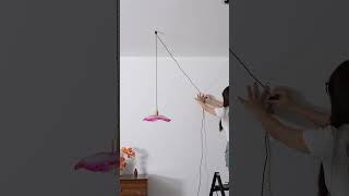 Flower Glass Plug In Pendant Lamp