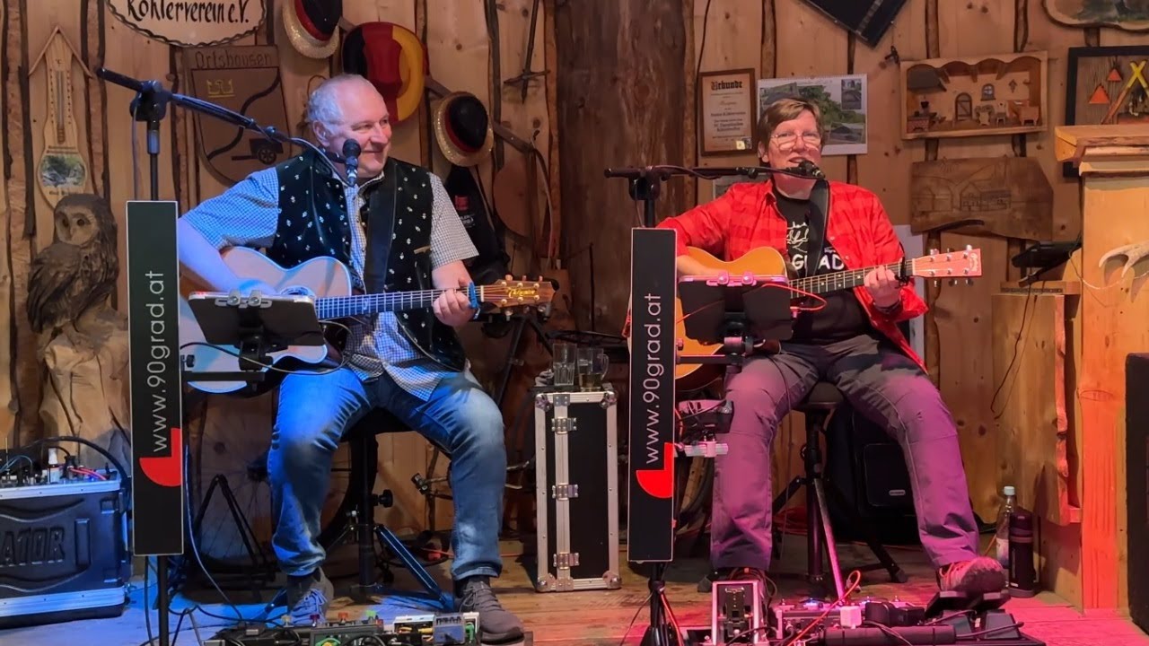 Wir fahren mit der Brockenbahn - live in der Köhlerhütte - 90 GRAD die Band