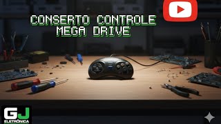CONSERTO CONTROLE MEGA DRIVE. BOTÃO A.
