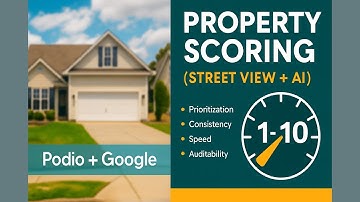Property Scoring with Street View + AI (1–10 Score in Seconds) Using Podio