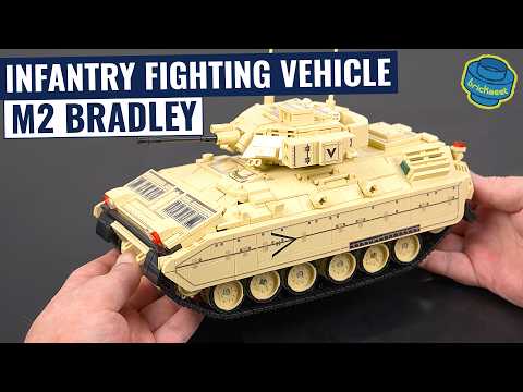 1862 детали | M2 Bradley | Конструктор Technic | Совместим с Lego | 12GO 96007 | Лего Техник Боевая машина Бредли, видео 2