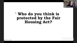 Housing Discrimination in Suffolk County, April 10 2021 Workshop