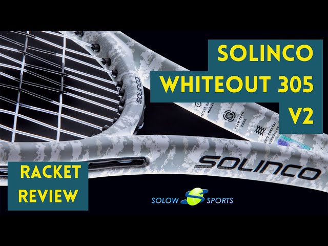 Solinco Whiteout 305 v2 Tennis Racket Review - YouTube
