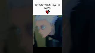 Builder VS PVPer if have half heart #minecraft#memes