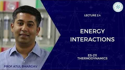 2.4 | Energy Interactions | Prof Atul  Bhargav | ES-211 Thermodynamics