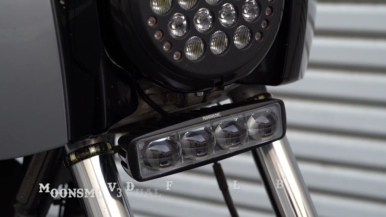 MOONSMC® V3 デュアル機能ホワイト / アンバー LED ライト バー