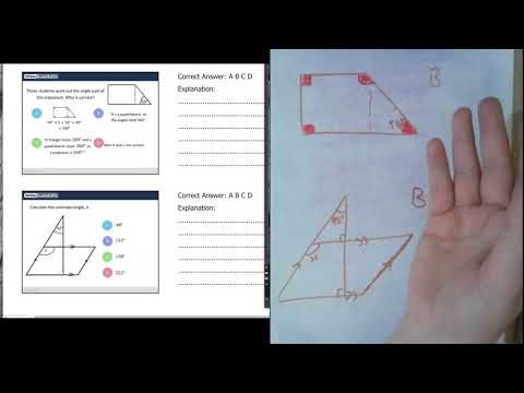 Diagnostic Questions - Angles in triangles and quadrilaterals - 7 - Quiz A