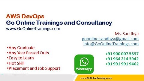 AWS DevOps Demo Video | Go Online Trainings | Bhaskar Jogi | 90000 75637