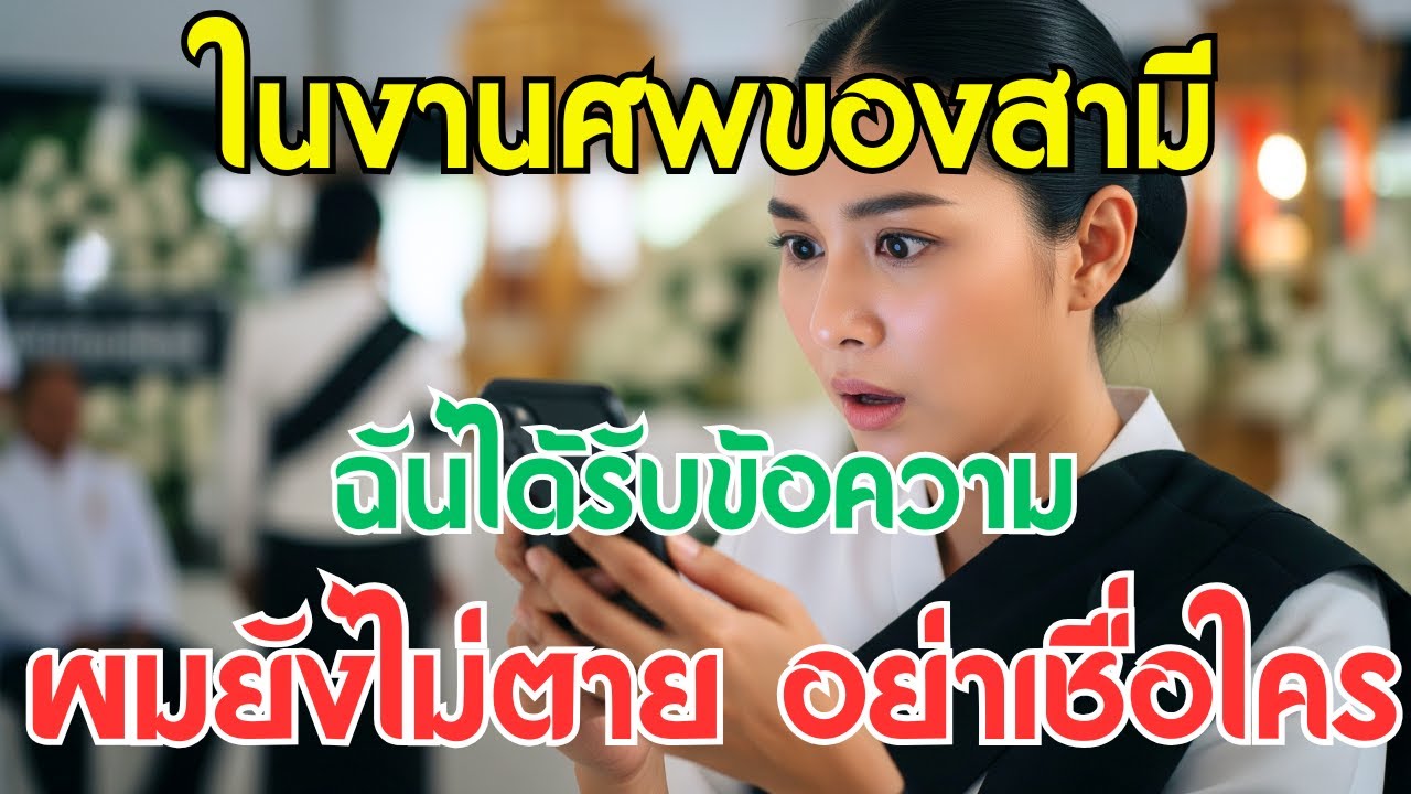 ในงานศพของสามี ฉันได้รับข้อความ... ผมยังไม่ตาย อย่าเชื่อใคร