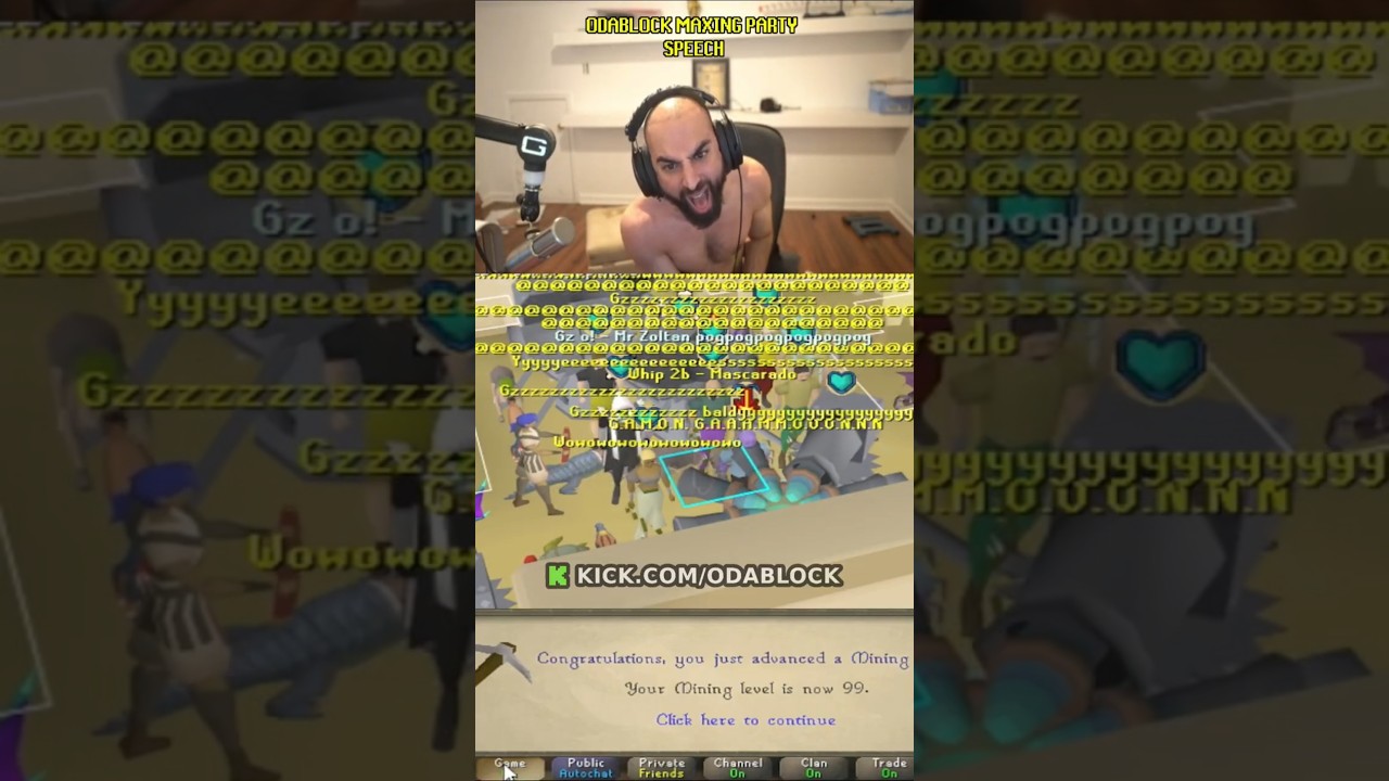 Odablock MAXES his Account on Old School Runescape