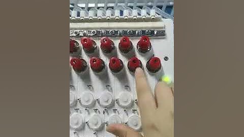 How to operate the WONYO 2 heads embroidery machine(2)