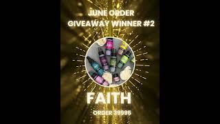 FREE Order Giveaway winner!