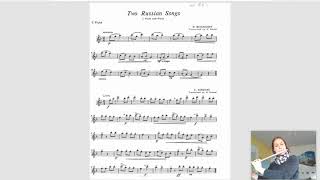 Two Russian Songs, Flute Level 1, Ny