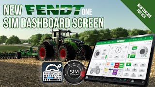 Fendt Sim Dashboard Screen for Vehicle Control Addon - FS22