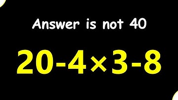 Only 5% Get This Math Problem Right!