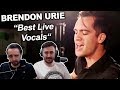 Singers FIRST TIME Reaction/Review to "Brendon Urie's Best Live Vocals"