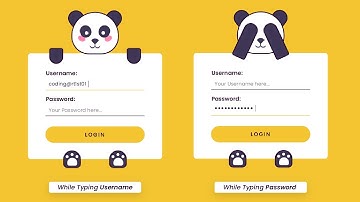 Interactive Panda Form | HTML, CSS & Javascript Project