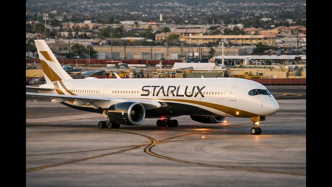 TAIWAN NEWEST AIRLINE: STARLUX A350 LANDS IN PHOENIX