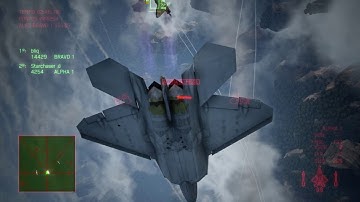 AC7 Multiplayer 1v1 vs Bliq - F-22 vs Su-37 - No SpW - Yinshi Valley (Morning)