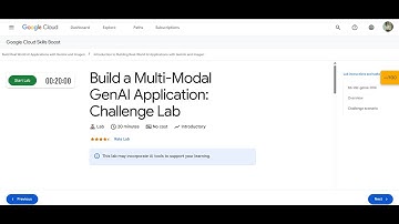 Build a Multi-Modal GenAI Application: Challenge Lab | bb-ide-genai-004 |