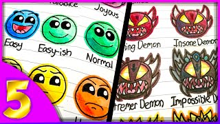 My Geometry Dash Difficulty Faces 5 The Grand Finale