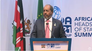 Somalia President Hassan Sheikh Mohamud's great remarks during IDA21 Africa heads of State Summit!!