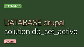Information Drupal: How db_set_active works with other db Guide