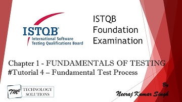 ISTQB Foundation Level Certification 2011 | 1.4 Fundamental Test Process