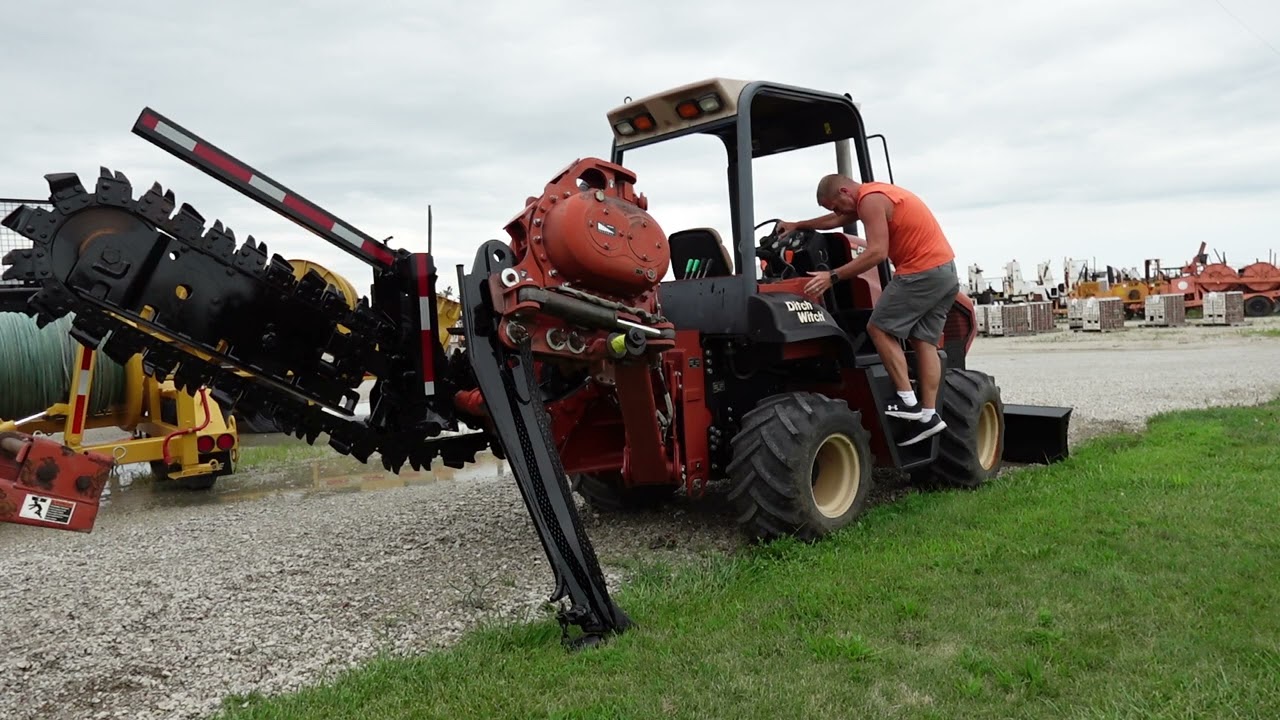 Ditch Witch RT75 Plow Swing.