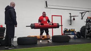 Michael Downey Log Press 190Kg