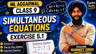 ML Aggarwal | Simultaneous Linear Equations (Ex 5.1)