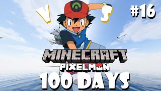 Minecraft Pixelmon 100 Days Satoshi #16 สำรวจเรือยักษ์ปริศนา
