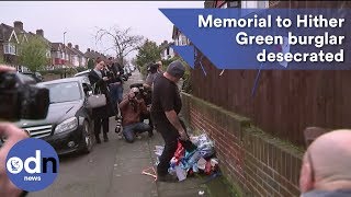 'It's an insult': Memorial to Hither Green burglar desecrated