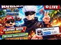 Playing blox fruits with subscribers helping subscribers and doing I'd review of blox fruit