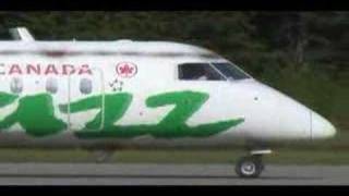 air canada jazz dash 8 at the Terrace kitimat airport
