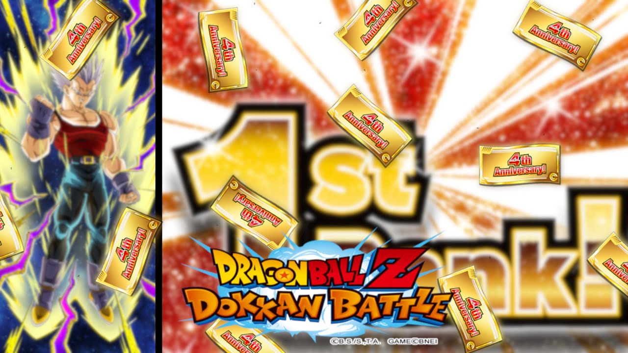 #1 Rank 4th Anniversary Ticket Summons! || Dragon Ball Z Dokkan Battle