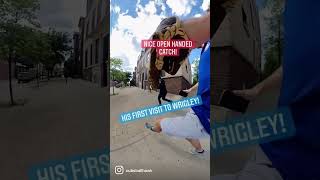 Wow, he’s fast… ⚾️ flies out of Wrigley Field during batting practice #shorts #baseball #insta360