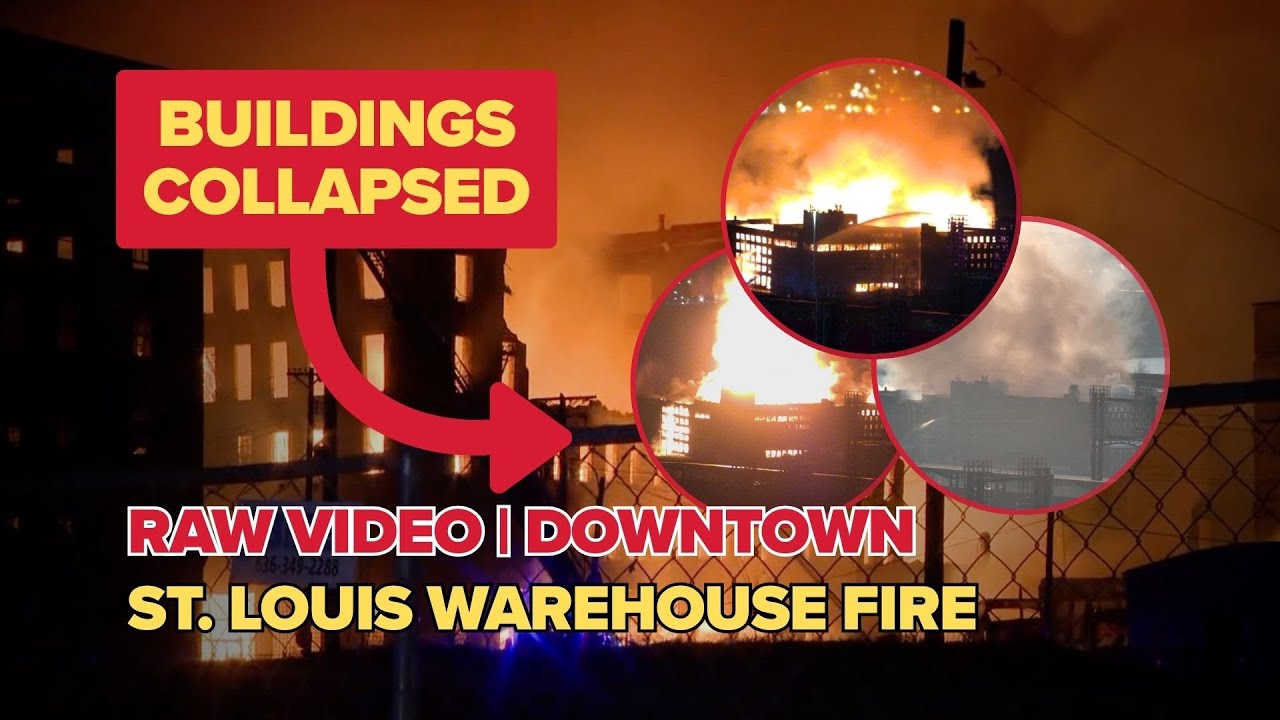 WATCH: Overnight Flames Engulf St. Louis Warehouse (Timelapse)