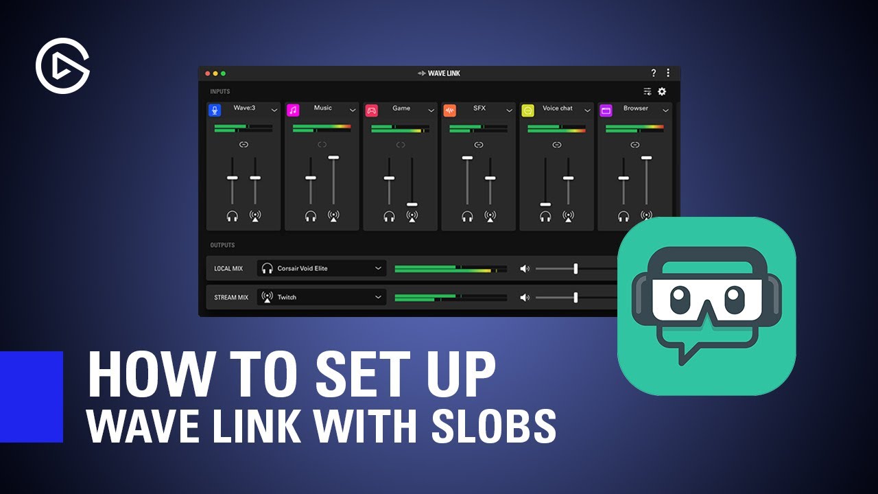 How to set up elgato wave link with slobs youtube