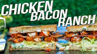 THE BEST SANDWICH I'VE EVER MADE - (SPICY!) CHICKEN BACON RANCH | SAM THE COOKING GUY 4K