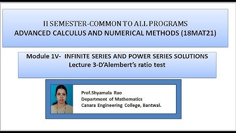 VTU ACNM  18MAT21 M4 L3 D