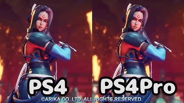 FIGHTING EX LAYER   PS4 & PS4 Pro Comparison video