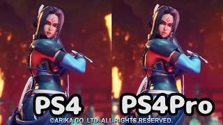 FIGHTING EX LAYER   PS4 & PS4 Pro Comparison video