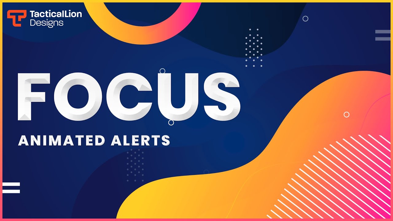 Focus Animated Alerts  | Animated Twitch Overlays, Alerts.